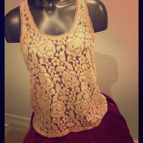 American‎ Eagle Peachy Rose Floral Top NEW - Picture 1 of 4